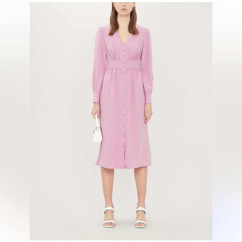 Ted Baker Jesicar - pink long sleeve button up dress